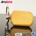 Classic style blank wooden key ring